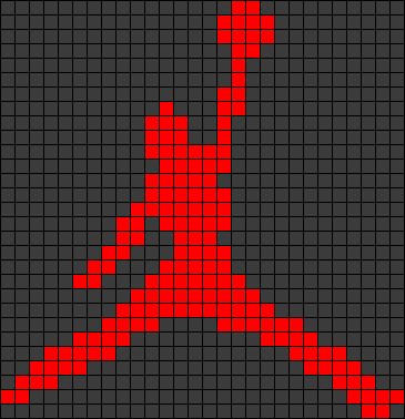 Alpha pattern #6083 variation #152870 | BraceletBook Pixel Art Air Jordan, Basketball Perler Bead Patterns, Plastic Canvas Volleyball Patterns, Plastic Canvas Basketball Patterns, Basketball Alpha Pattern, Jordan Logo, Knitting Charts, Alpha Patterns, Air Jordan