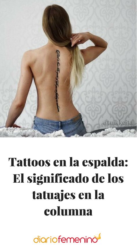 Tattoos en la espalda: El significado de los tatuajes en la columna #tatuajes #tattoo #DiarioFemenino Tattoo Espalda Mujer, Push Pull Workout Routine, Tattoo Pequeños Mujer, Push Pull Workout, Tattoo Espalda, Back And Shoulder Workout, Tattoed Women, 1 Tattoo, Top Tattoos