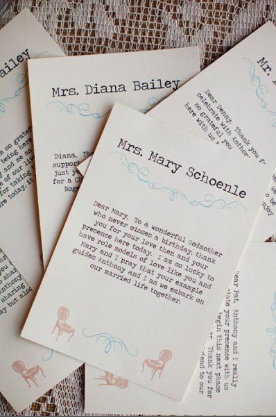 For a small wedding, write a personal letter to each guest telling them how much they mean to you Creative Place Cards Wedding, Sentimental Wedding, Wedding Notes, Wedding Thanks, Wedding Ceremony Traditions, Bridal Guide, Personalized Notes, Wedding Places, Wedding Place Cards