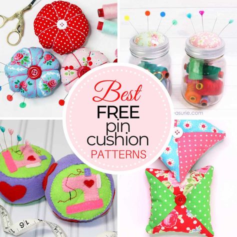 Obsessed with cute pincushion patterns? If sewing is your obsession or profession, you will know how essential pincushions are. Best free patterns. Diy Pin Cushion Tutorial, Pincushion Patterns, Easy Sewing Patterns Free, Diy Pin Cushion, Felt Pincushions, Mini Sewing Kit, Bear Patterns Free, Pin Cushions Patterns, Beginner Sewing Patterns