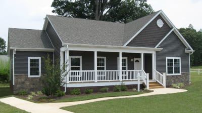 Champion's modular homes offer exceptional architectural options, exterior elevations and interior designs. Manufactured Home Remodel Exterior, Home Remodeling Exterior, Modular Home Plans, Modular Homes For Sale, Manufactured Home Remodel, Modular Home Floor Plans, Home Remodel, Manufactured Home, Modular Homes