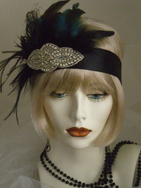 Custom Order for Lindastrander Bohemian Hair Accessories, 1920s Headpiece, Flapper Headband, Gatsby Theme, 1920 Fashion, Roaring 20's, Flapper Girl, Gatsby Style, Moncler Jacket