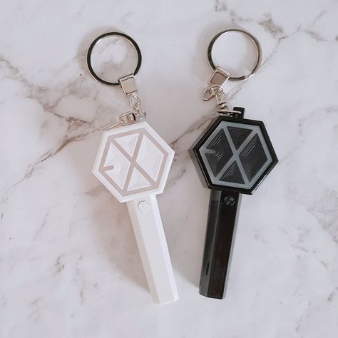 Exo Keychain, Exo Jewelry, Exo-l Aesthetic, Lightstick Exo, Exo Lightstick, Exo For Life, Exo Merch, Lightstick Kpop, Kpop Lightstick