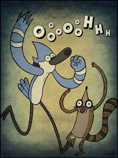 Mordecai and Rigby Regular Show Costumes, Rigby Regular Show, Mordecai And Rigby, Roll Sushi, Cartoon Network Shows, Regular Show, Wallpaper Animes, Good Cartoons, Cartoon Tv