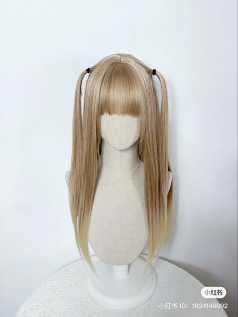 J Fashion Hairstyles, Fashion Haircut, Hair Mannequin, Aesthetic Hairstyles, Hair Inspiration Long, Kpop Hair, Straight Blonde Hair, Hairstyle Inspo, Kawaii Hairstyles