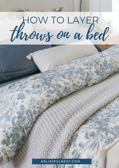 Cozy up your bedroom with our guide on how to layer throws like a pro!From texture-rich layers to perfectly placed folds, we've got the tips to make your bed a haven of comfort and style. #bedlayers #bedroomdesign #ABlissfulNest Ways To Make Your Bed, Make Your Bed, Like A Pro, Bedroom Design, Make Your, Make It Yourself, Bedroom, Bed