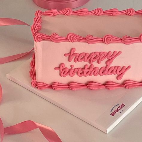 Square Birthday Cake, Square Cake Design, Doodle Cake, Ugly Cakes, Rectangle Cake, Birthday Sheet Cakes, Pinterest Cake, Cake Writing, Beach Cakes