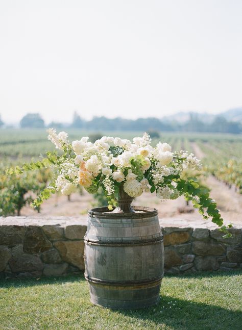 Wine Cave Wedding, Rustic Winery Wedding, Rustic Winery, Wine Barrel Wedding, Barrel Wedding, Sonoma Wineries, Flowers Wine, Wedding In California, Rustic Wedding Ceremony