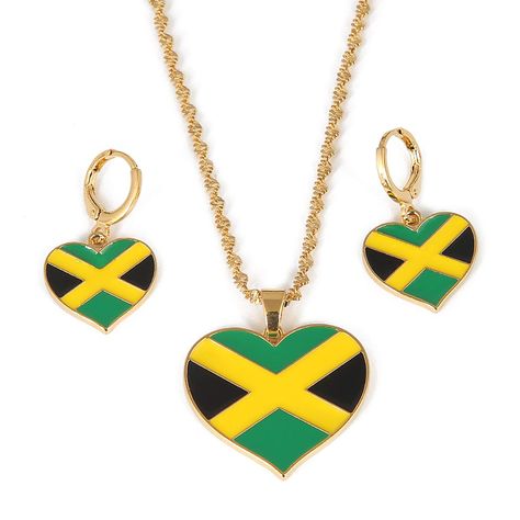 PRICES MAY VARY. 24K gold vacuum plating high quality pendant chain Nickel free and lead free with gold overlay Best gift for your friend, family, lovers and so on Stainless Steel Jamaica Map National Flag Pendant Necklace Earrings Trendy Map Jewelry Sets  Yongkan Jewelry   Yongkan Jewelry is a fashion jewelry manufacturer in Amazon and promote our products to Southern America, India, the Middle East, Southeastern Asia, Africa and Europe.    Yongkan Jewelry culture is "Honest, Optimistic, Respec Zelda Ring, Jamaica Map, Crystal Bridal Jewelry Sets, Map Jewelry, Heart Map, Earrings Trendy, Map Necklace, Gold Signet Ring, Women's Jewelry Sets