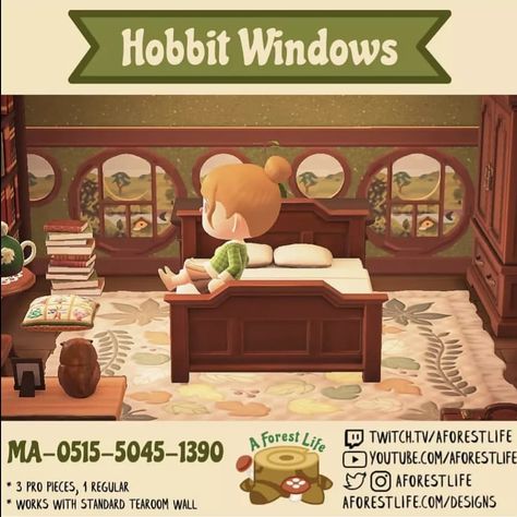 ACNH Designs! on Instagram: “🌲Gaze out your new windows into a botanical hobbit style view with this adorable design by Amy (aka AForestLife)!🌲 🍄 If you want to GROW…” Hobbit Style, Ac Codes, Nintendo Switch Animal Crossing, Acnh Patterns, Acnh Inspiration, Acnh Cottagecore, Animal Crossing Funny, Acnh Design, Acnh Designs