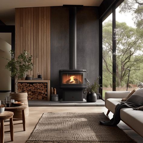 Coonara Wood Heaters - Crafted in Australia, Tailored for Australians Modern Log Burners, Corner Wood Stove, Wood Stove Surround, Wood Heaters, Wood Burner Fireplace, Wood Stove Wall, Wood Burning Stoves Living Room, Log Burner Living Room, Modern Wood Burning Stoves