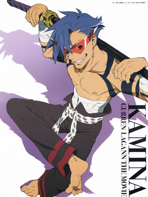 Kamina (Tengen Toppa Gurren-Lagann) Image #466892 - Zerochan Anime Image Board Gurren Lagann, Hair, Anime, White, Black