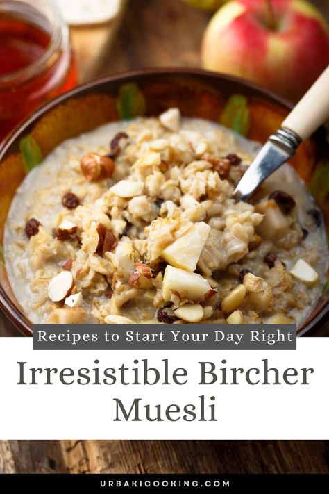 Welcome to the world of Bircher Muesli, a delightful and nutritious breakfast option that originated in Switzerland. Created by Swiss physician Maximilian Bircher-Benner in the late 19th century, this wholesome dish has gained popularity worldwide for its health benefits and delicious flavors. Bircher Muesli is a refreshing combination of rolled oats, fruits, nuts, and dairy or plant-based milk or yogurt, soaked overnight to create a soft and creamy texture. What sets Bircher... Muesli Recipe Breakfast, Muesli Recipes, Overnight Muesli, Muesli Breakfast, Muesli Recipe, High Fiber Breakfast, Bircher Muesli, Breakfast Platter, Plant Based Diet Recipes