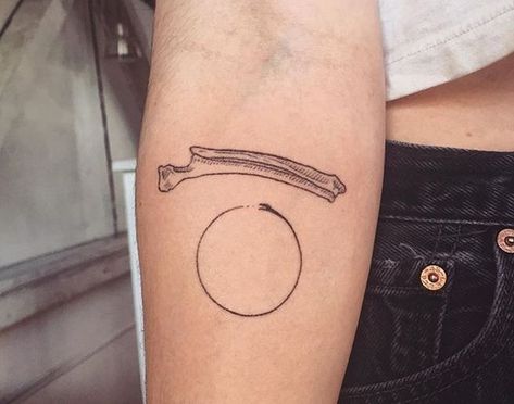 Redwood Tattoo, Infinity Sign Tattoo, Radius And Ulna, Minimalist Tattoo Meaning, The Ouroboros, Ouroboros Tattoo, Paris Tattoo, Typography Tattoo, French Tattoo