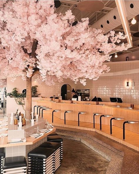 Restaurants Decor on Instagram: “🌟TODAY'S FEATURE🌟 📸: @kekechan05 🗺: Le Blossom, Montréal, Canada @leblossombar • • #restaurantsdecor_kekechan05 #restaurantsdecor_montreal…” Japan Restaurant Design, Japan Restaurant, Restaurant Decor, Restaurant Design, Diy Flowers, Montreal, Cherry Blossom, Blossom, Design Inspiration