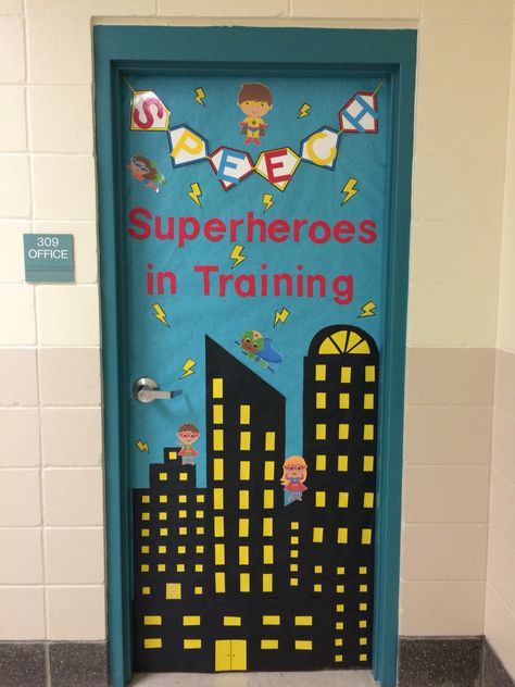 Superhero Wreath, Superhero Classroom Door Decorations, Superhero Classroom Door, Super Hero Classroom, Superhero Door, Hero Classroom Theme, Superhero Classroom Decorations, Superhero Class, Door Classroom