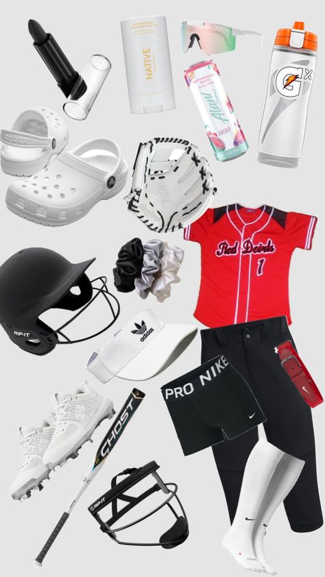 #softball#musthave #outfitinspo #vibes #ilovesoftball What To Keep In Your Softball Bag, Softball Practice Fits, Softball Fits, Softball Aesthetic, Softball Backgrounds, Softball Bag, Softball Things, Softball Funny, Softball Gear