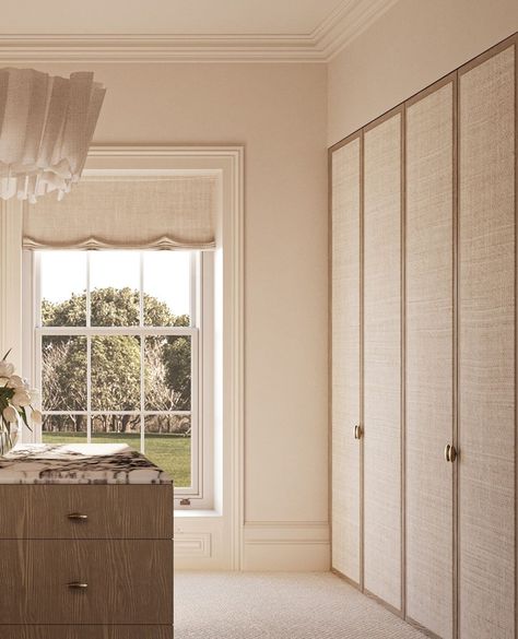 ✨ This walk-in closet is a dream come true, with its exquisite joinery pieces and breathtaking view of the British countryside 🌳💫 Natural l… | Instagram Bedroom Joinery, Dream Walk In Closet, Banda Property, Walk In Wardrobe Design, Victorian Townhouse, British Countryside, غرفة ملابس, Walk In Wardrobe, Design Del Prodotto