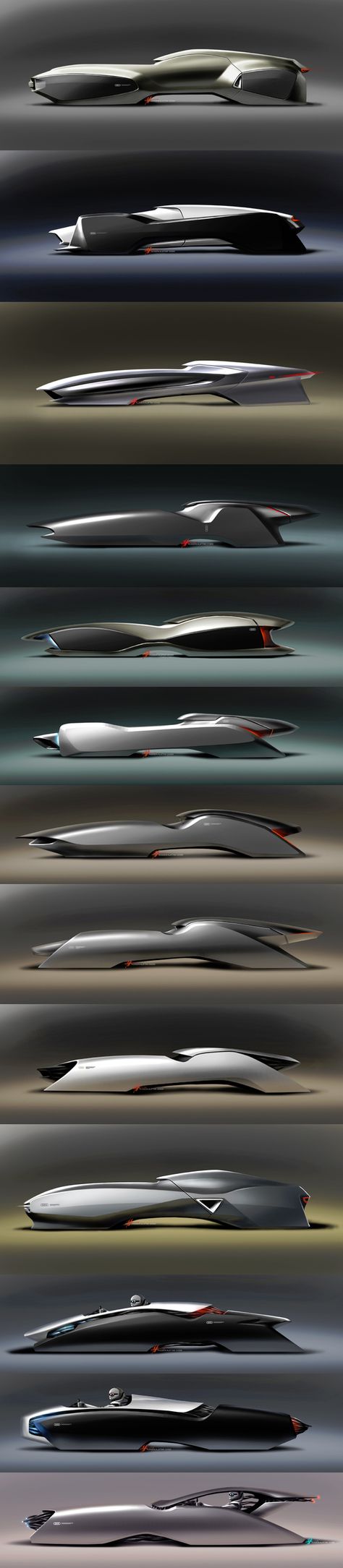 Incredible display of Audi Form Studies by Hussein Al-Attar http://www.behance.net/hussein Form Studies, Form Study, Futuristic Cars Design, Animal Based, Floating City, Car Design Sketch, Concept Car Design, Bmw E30, Car Sketch