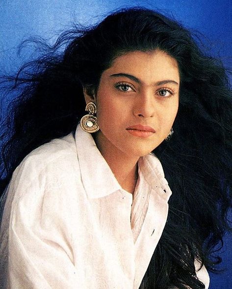 #kajol Vintage Indian Fashion, Kajol Saree, Kajol Devgan, Vintage Bollywood Aesthetic, Bollywood Retro, Bollywood Posters, Retro Bollywood, Hindi Actress, 90s Looks