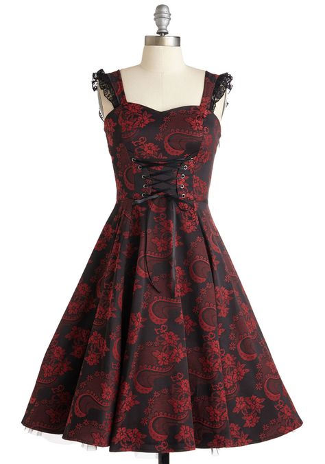 Dresses & Cute Dresses for Women | ModCloth Goth Suit, Steampunk Dress, Retro Vintage Dresses, Mod Cloth Dresses, Steampunk Style, Printed Dresses, Jacquard Dress, Mod Dress, Unique Dresses