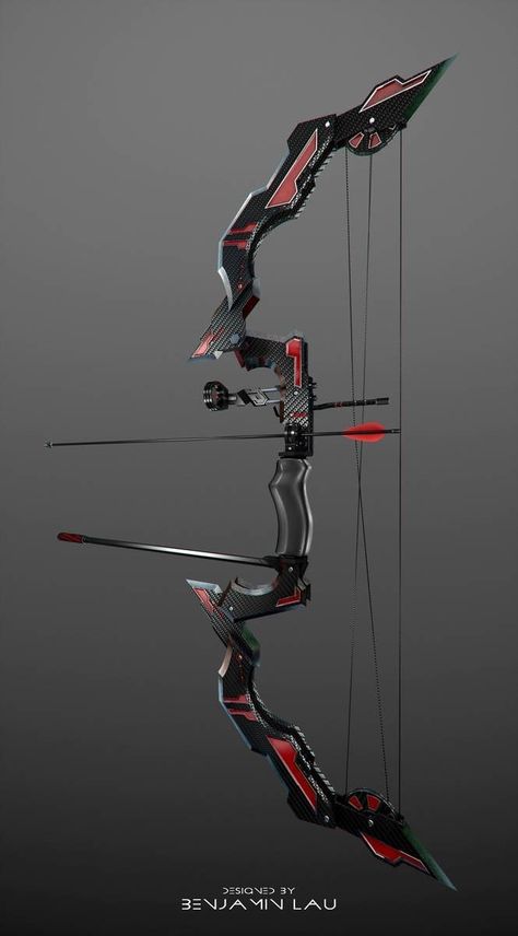 Archery Bow Design, Bow Designs Archery, Sci Fi Bow, Crossbow Rack, Archery Tips, Armadura Cosplay, Archery Set, Archery Bows, Archery Equipment