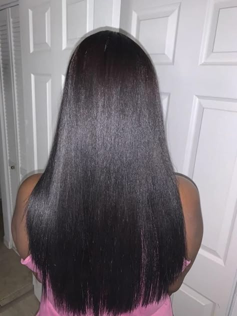 Waste Length Hair, Long Relaxed Hair, 3b 3c Hair, Pressed Natural Hair, 2023 Goals, Silk Press Natural Hair, 3c Hair, Long Shiny Hair, Loose Hair