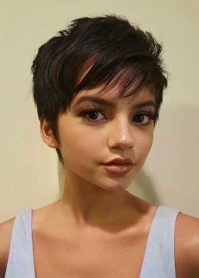 Brown Haircuts, Asian Pixie, Longer Pixie, Haircuts 2014, Braids Short, Hair Cuts 2017, Long Pixie Hairstyles, Sassy Haircuts, Pixie Cut With Bangs