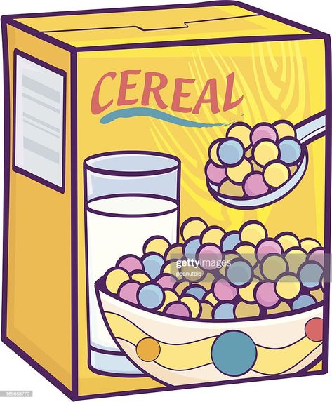 Box Sketch, Flat Character, Kids Pjs, Daycare Crafts, Vector Art Illustration, I Love Food, Cereal Box, Art Illustration, Love Food