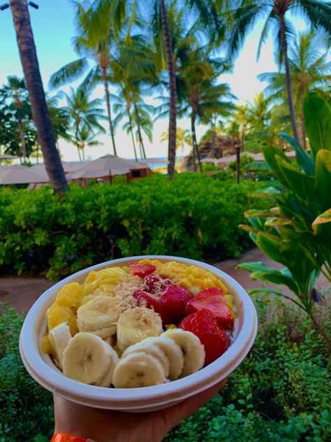 Backpacking Hawaii, Hawaii Breakfast, Stitch Bday, Hawaiian Breakfast, Tropical Breakfast, Hawaiian Foods, Hawaii Aesthetic, Hawaii Holiday, Surf Aesthetic