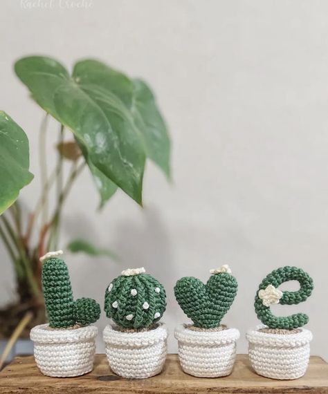 Cactus En Crochet, Bouquet Crochet, Crochet Succulent, Confection Au Crochet, Crochet Cactus, Crochet Bouquet, Crochet Business, Crochet Plant, Crochet Simple