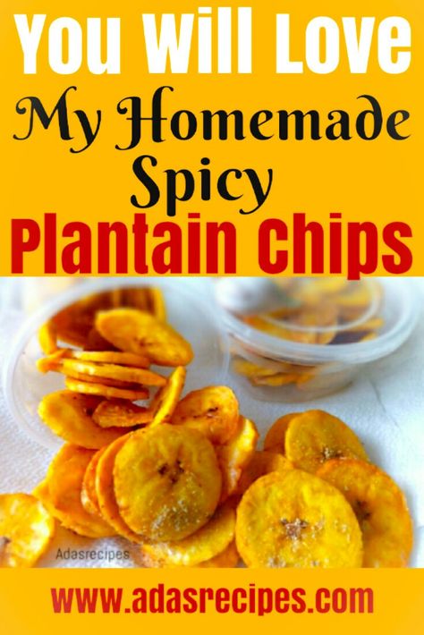 Homemade spicy plantain chips is a snack love by everyone. It was made with the unripe plantain and spiced with natural spice which took the Plantain chips to another level of taste and flavour. This chips is worth trying out. #plantains #plantainrecipes #plantainchips #plantainrecipeshealthy Dehydrated Plantain Chips, Homemade Plantain Chips, Plantain Recipes Healthy, Unripe Plantain, Plantain Chips Recipe, Snack Love, Chips Spicy, Nigerian Foods, Plantain Recipes