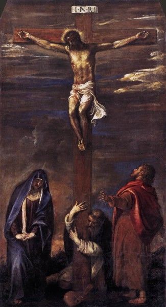 God is Sacrificial Love Crucifixion Painting, Saint Dominic, Crucifixion Of Jesus, Art Sacre, The Cross Of Christ, Italian Painters, Jesus Christus, Catholic Art, Caravaggio