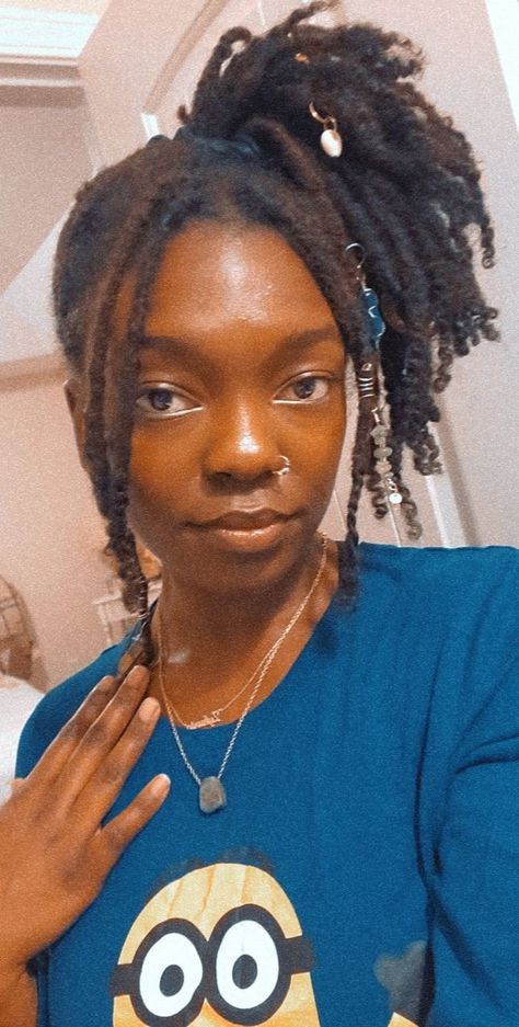 I'm a sucker for overly decorated locs. Sue me. Decorated Locs, Loc Charms, Dreadlock Jewelry, Locs, Charms, Crown, Hair