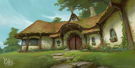 House Exterior Art - Palia Art Gallery Behind The Curtain, Game World, Environment Art, Be Happier, Environment Design, Design Language, Visual Development, The Curtain, Environmental Art