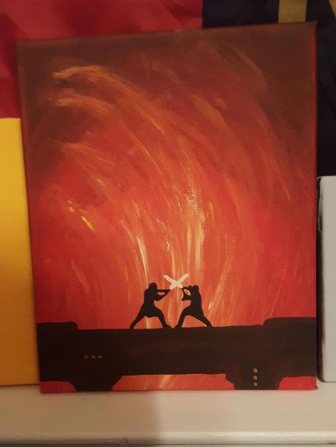 Star Wars.  Acrylic on canvas. Star Wars Mini Canvas Paintings, Abstract Star Wars Art, Flash Painting Canvases, Star Wars Painting For Boyfriend, Star Wars Painting Acrylic, Star Wars Artwork Draw, Star Wars Spray Paint Art, Easy Star Wars Painting Ideas, Star Wars Art Simple