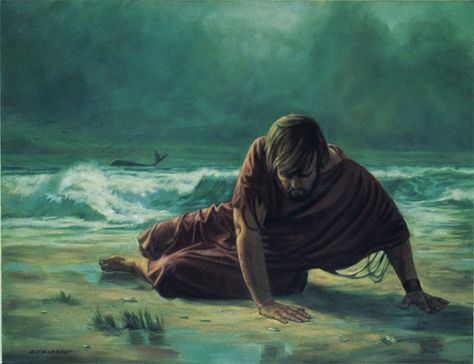 Enneagram Characters, Jonah Bible Story, Minerva Teichert, Jonah Bible, Prophet Moses, Prophet Jonah, Jonah And The Whale, Maya Angelou Quotes, Bible Pictures