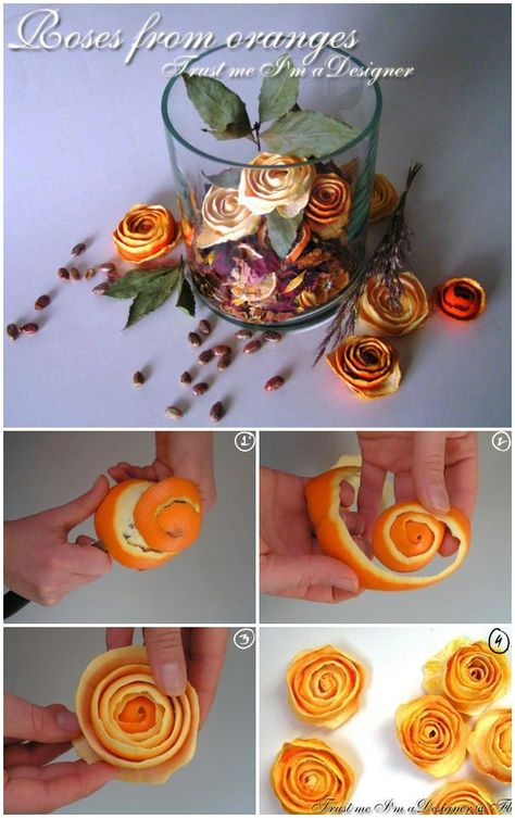 De naranjas a rosas Orange Peels, Navidad Diy, Natural Christmas, Deco Floral, Love Craft, Noel Christmas, Nature Crafts, Diy Projects To Try, Potpourri