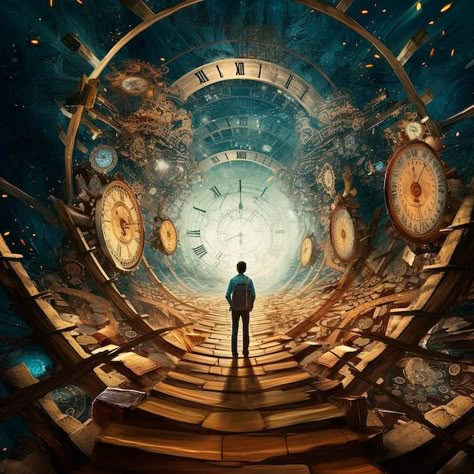 The Concept Of Time, Time Traveling Aesthetic, Time Traveller Aesthetic, Time Astethic, Timetraveller Aesthetic, Time Traveler Aesthetic, Time Travel Portal, Time Concept Art, Time And Space Art