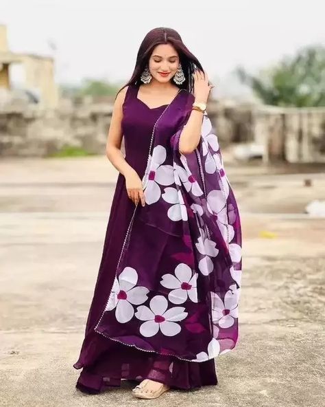 thefashioncoad Women Applique Anarkali Kurta - Buy thefashioncoad Women Applique Anarkali Kurta Online at Best Prices in India | Flipkart.com Floral Dupatta, Surgical Gowns, Georgette Gown, Wedding Gown Brand, Gown For Women, Fancy Kurti, Hospital Gown, Patiala Salwar, Anarkali Kurta