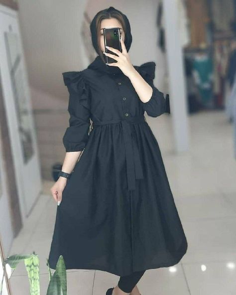 Simple Modest Dresses Casual, Stylish Short Dresses, Pakistani Dresses Casual, Modest Dresses Casual, Muslim Fashion Dress, Sleeves Designs For Dresses, Simple Pakistani Dresses, Muslim Fashion Outfits, Muslimah Fashion Outfits