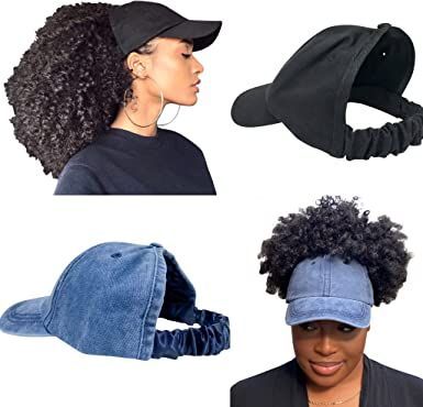 CurlCap Natural Hair Backless Cap – Satin Lined Baseball Hat for Women Golf Yoga, Full Ponytail, Hair Caps, Scrunchie Styles, Cap Outfit, Hat For Women, Cap Hair, Baseball Hat, Baseball Caps