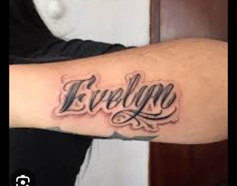 Evelyn Tattoo Name, Evelyn Tattoo, Name Letters, Name Tattoos, Tattoos, Quick Saves