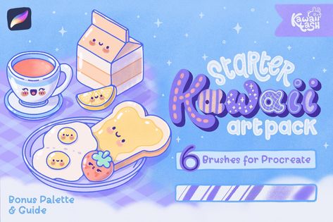 . Perfect for creating cute illustrations, stickers, and more. procreate brushes . #Brush_Sets #Kawaii #Kawaii_Procreate #Interesting_Textures Kawaii Procreate, Procreate Kawaii, Procreate Animation, Interesting Textures, Procreate Brushes Free, Brushes For Procreate, That Feeling, Procreate Brushes, Selling Artwork