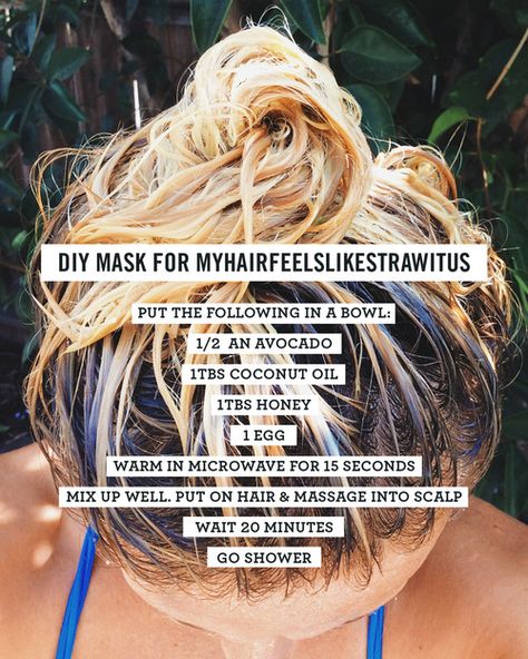 Blonde Hair Care, Hair Massage, Diy Hair Mask, Natural Blondes, Hair Remedies, Damaged Hair Repair, Bleached Hair, Diy Mask, Hair Repair