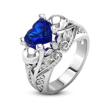 I love those fashionable and beautiful Fine Copper from Newchic.com. Find the most suitable and comfortable Fine Copper at incredibly low prices here. Sapphire Antique Ring, Skeleton Ring, Heart Rings, Natural Gemstone Ring, Jewelry Wedding Rings, Heart Gemstone, Jewelry Rings Diamond, Ring Blue, Punk Style