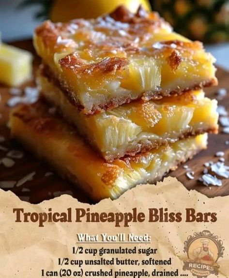 Pineapple Bars Pioneer Woman, Pineapple Bars, Bliss Bars, Bliss Bar, Pioneer Woman Ree Drummond, Ree Drummond, Crushed Pineapple, The Pioneer Woman, Brownie Bar