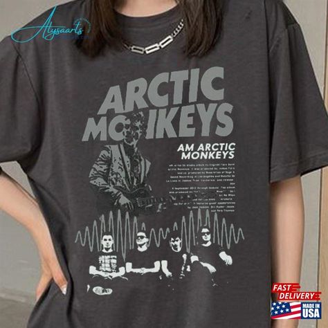 Arctic Monkeys T Shirt, Arctic Monkey, Monkey T Shirt, Oversized Tees, Artic Monkeys, Birthday Board, Birthday List, Alex Turner, Arctic Monkeys