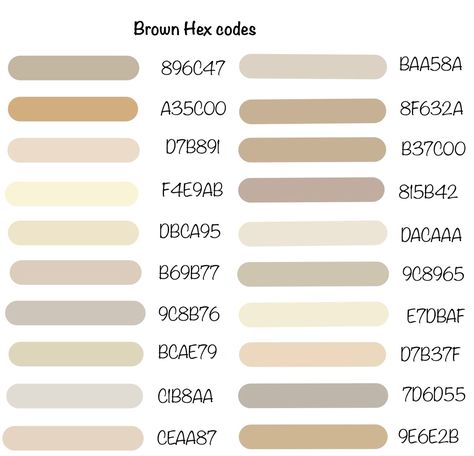 Neutral Highlighter Hex Codes, Neutral Google Calendar Hex Codes, Goodnotes Hex Codes Neutral, Color Combos Hex Codes, Goodnotes Highlighter Hex Codes, Goodnotes Highlighter, Good Notes Hex Codes, Notes Color Palette, Hex Codes Aesthetic