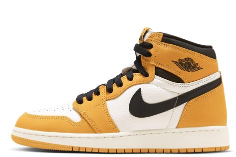 PRICES MAY VARY. 100% Authentic Occasion type: Casual Closure type: Lace-Up Toe style: Closed Toe Style: Air Jordan 1 High Og "Yellow Ochre" Big Kids Shoes Pattern type: Solid Grade School Jordan 1 Retro High OG Yellow Ochre/Black-Sail Big Kids Shoes, Retro Yellow, Shoes Pattern, Rainbow Shoes, Buy Jordans, Jordan 1 High Og, Yellow Ochre, Shoe Pattern, Air Jordan 1 High